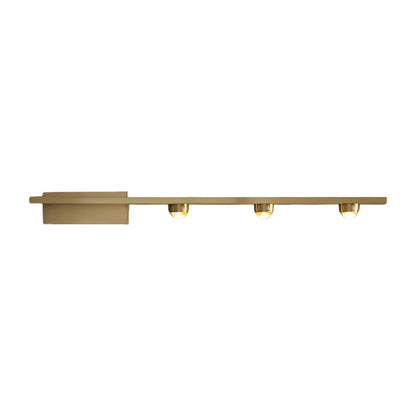 Linear LED Wall Washer Sconce Nordic Copper 3 Light 4 Light Hardwired