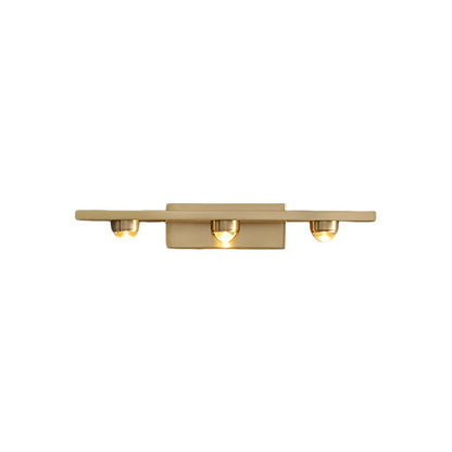 Linear LED Wall Washer Sconce Nordic Copper 3 Light 4 Light Hardwired