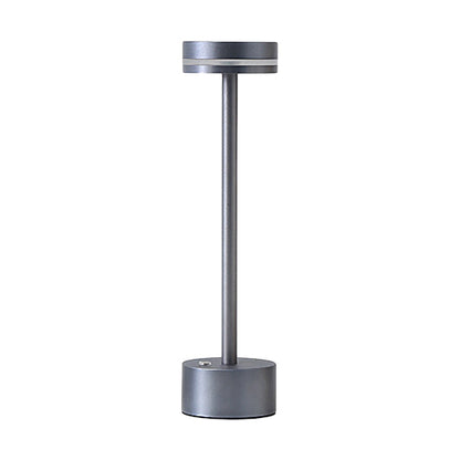 Rod Aluminium Rechargeable Table Lamp Touch Control Black Gold Coffee Gray