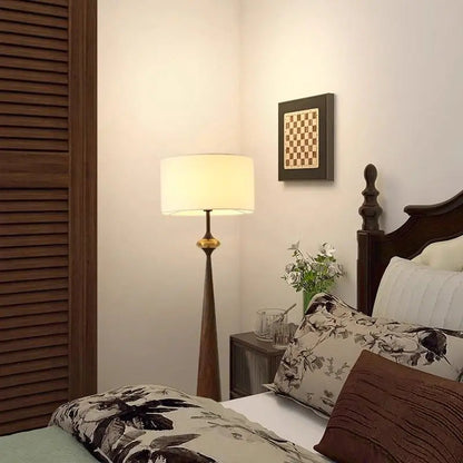 Wabi-Sabi Fabric Floor Lamp – Sculptural Standing Light