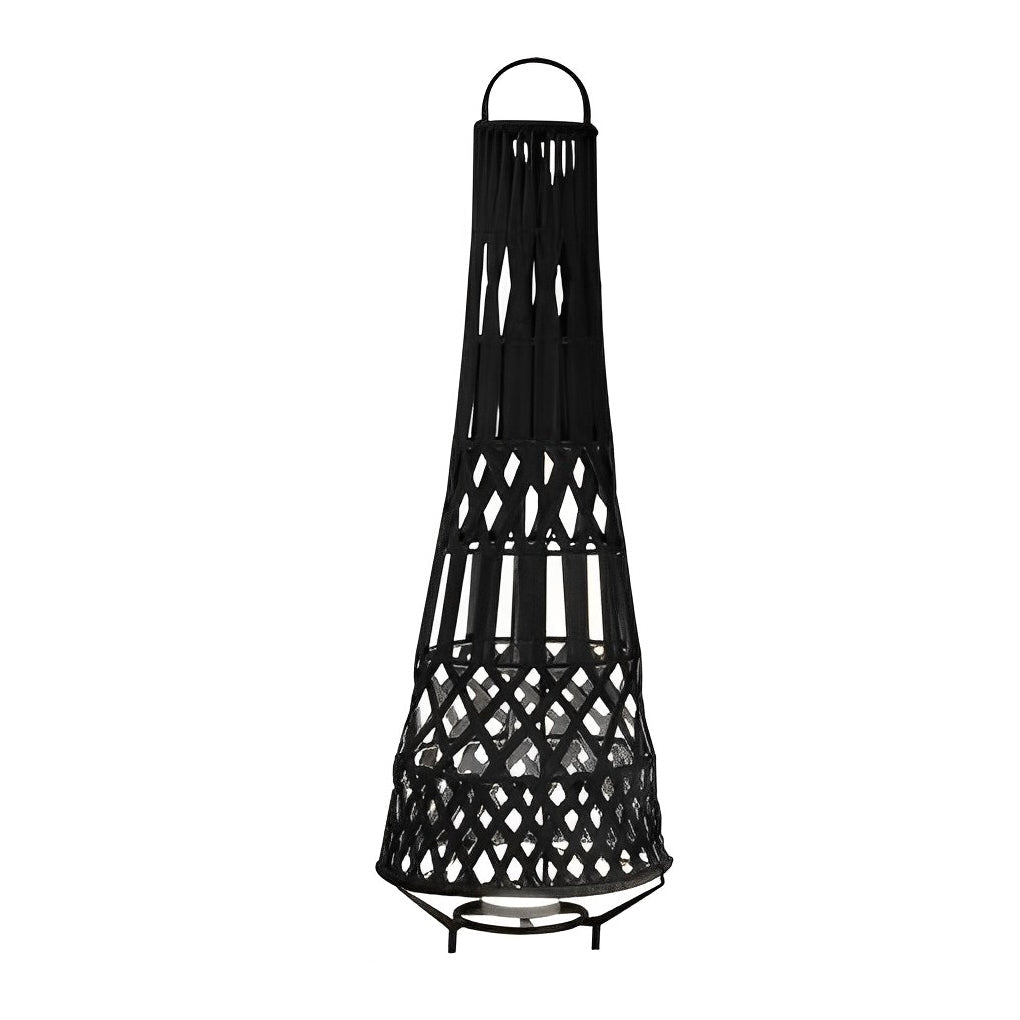 Tribal Stainless Steel LED Outdoor Floor Lamp IP54 Solar/Hardwired/Battery 3000K