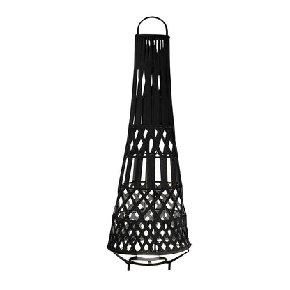 Tribal Stainless Steel LED Outdoor Floor Lamp IP54 Solar/Hardwired/Battery 3000K