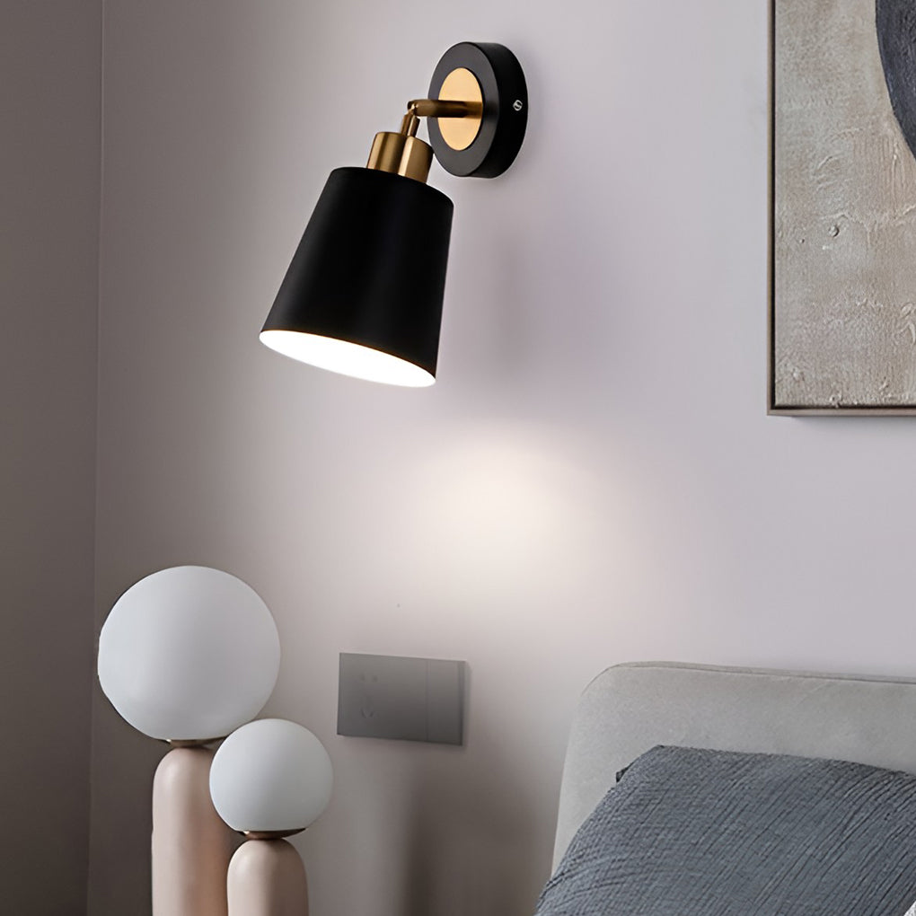 LED 3 Step Dimming Black Nordic Adjustable Wall Sconce