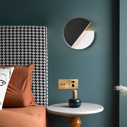 Modern Rotatable LED Wall Sconce 350° Adjustable Nordic Black Bedroom Hallway Living Room