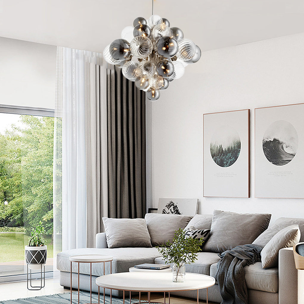 Glass Bubble Ball Chandelier