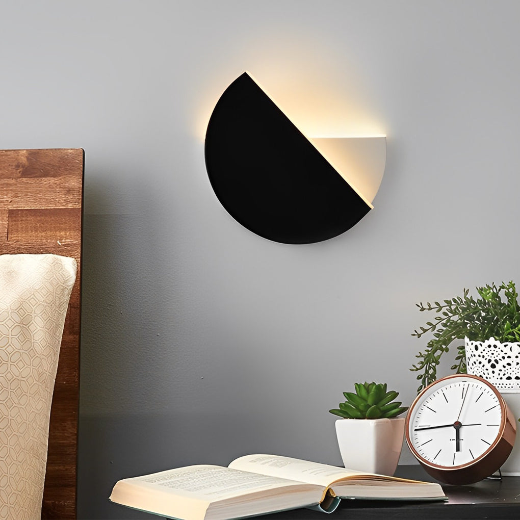 Modern Rotatable LED Wall Sconce 350° Adjustable Nordic Black Bedroom Hallway Living Room