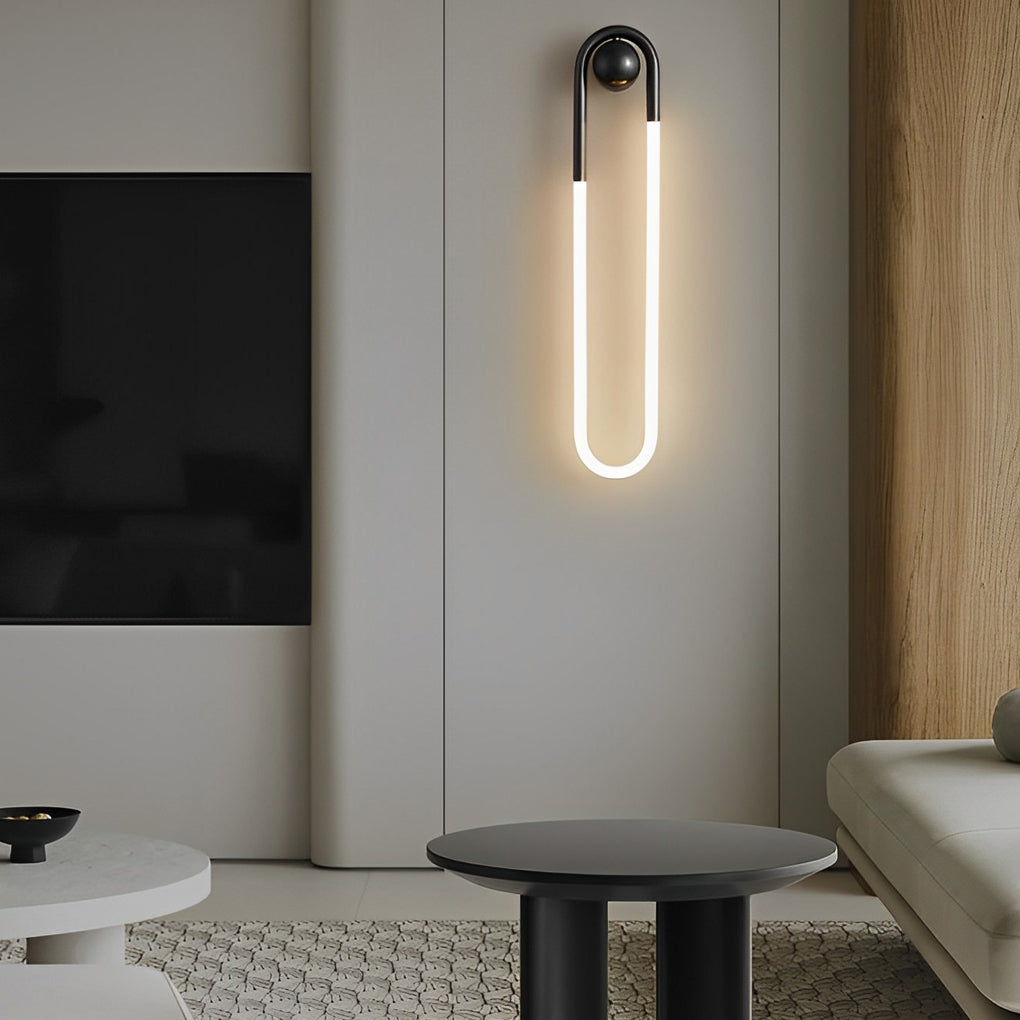 Modern Copper LED Wall Sconce – 3-Step Dimming Minimalist Vertical Wall Light
