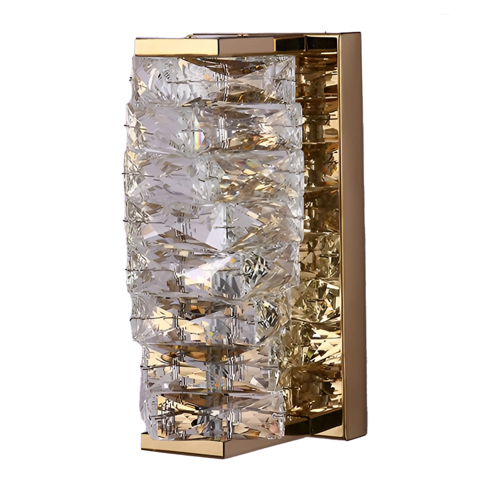 Creative Crystal Three-Step Dimming LED Wall Sconce — Modern Crystal Wall Light