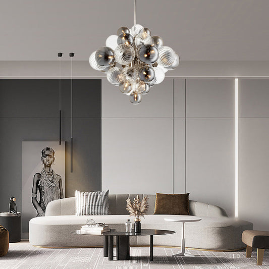 Glass Bubble Ball Chandelier