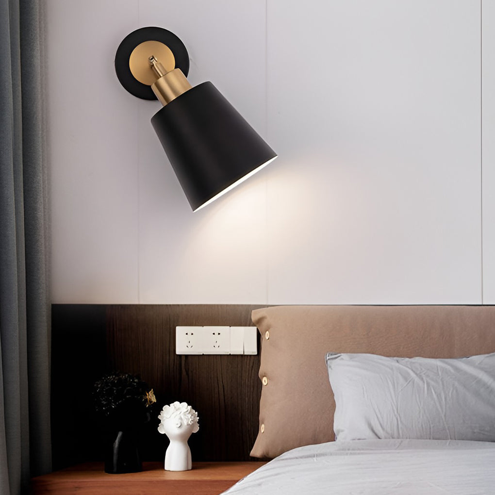 LED 3 Step Dimming Black Nordic Adjustable Wall Sconce