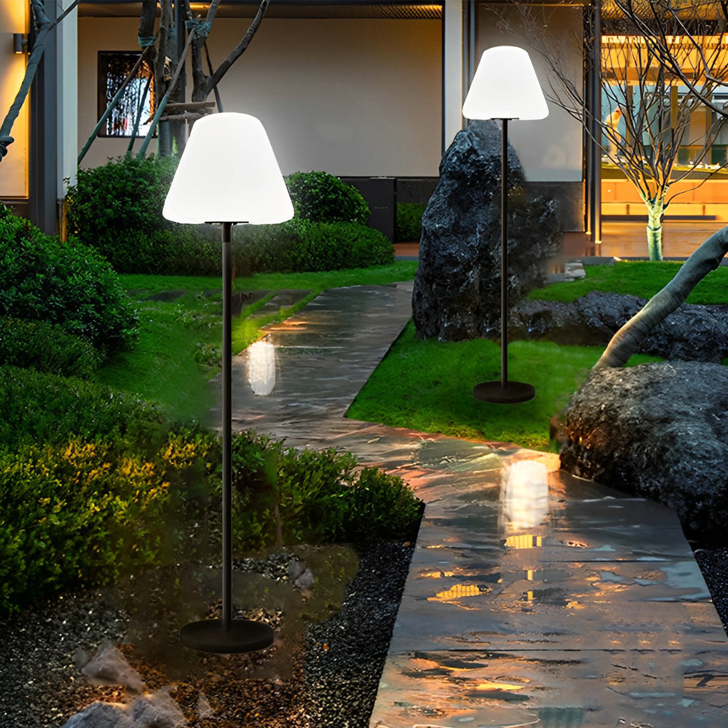 Modern Floor Lamp RGB LED Drum Shade App Remote Music Sync 16 Color Dimmable IP68 Black 60 Inch Living Room Bedroom