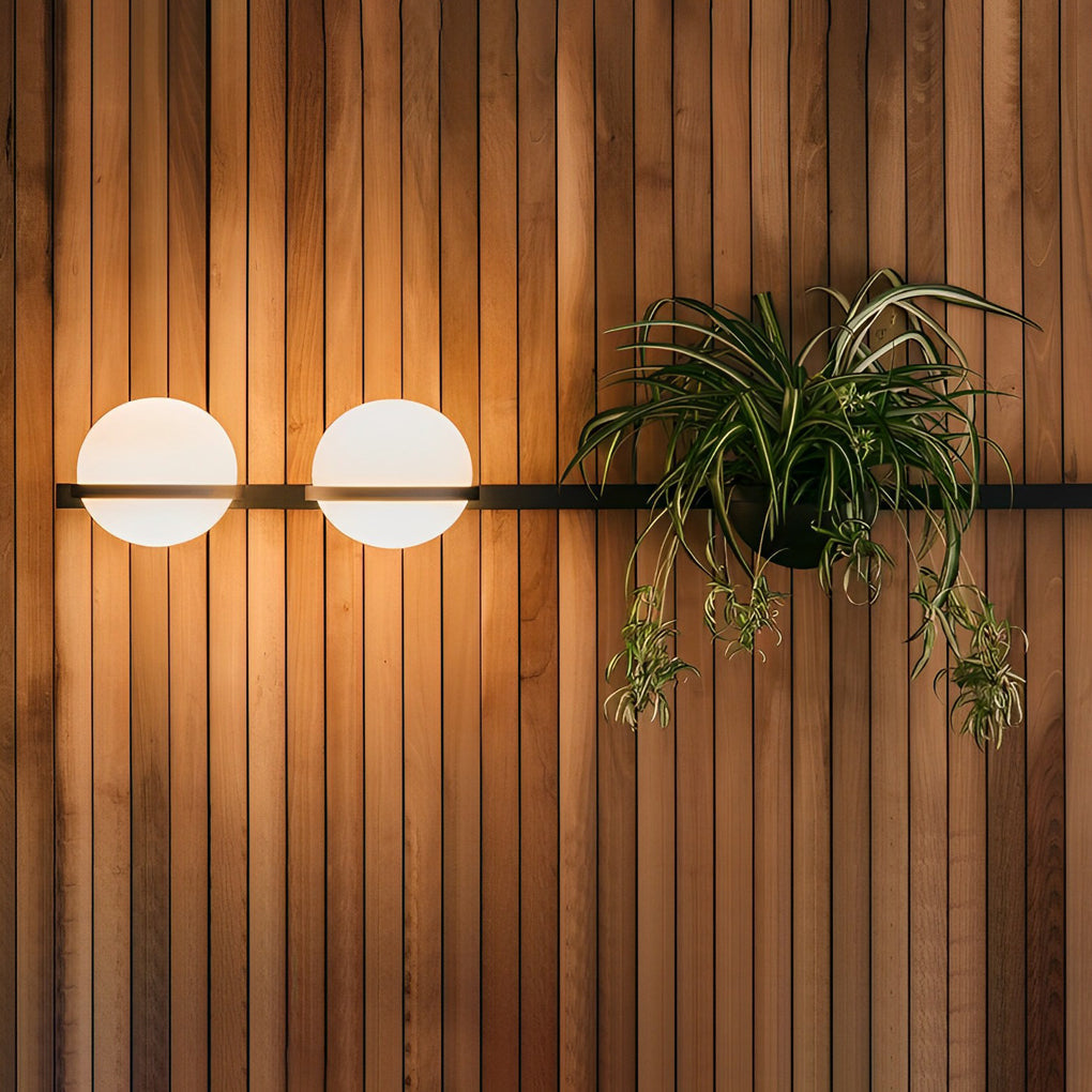 Modern Retro Stainless Steel Ball Globe Outdoor Wall Sconce IP54 LED 3000K