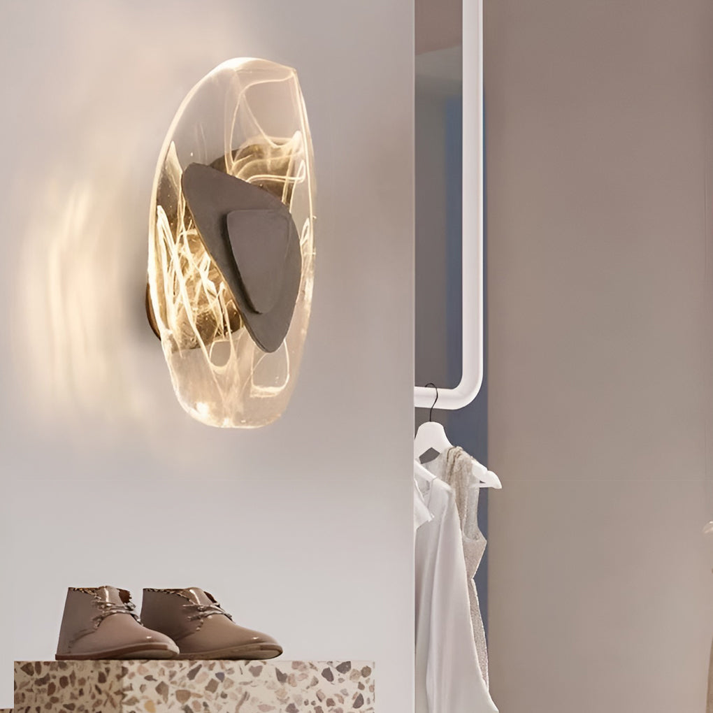 Creative Glass Three-Step Dimming LED Wall Sconce