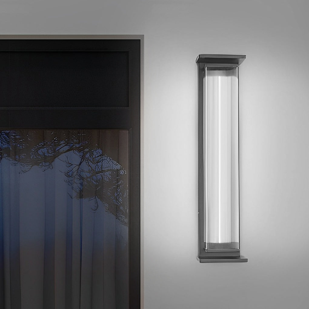Modern Strip Outdoor Wall Sconce Stainless Steel LED 3 Sizes 3CCT