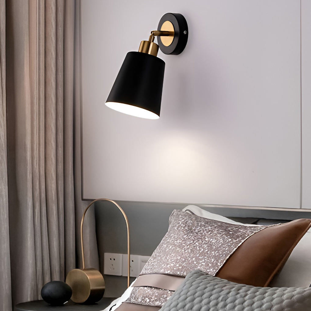 LED 3 Step Dimming Black Nordic Adjustable Wall Sconce