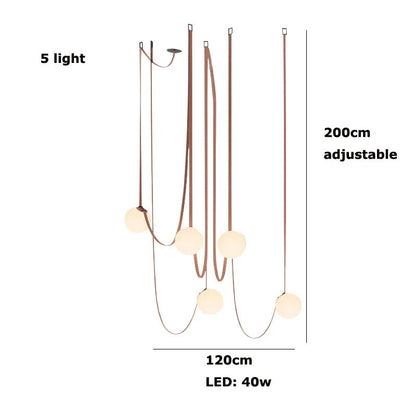Luminis Belt Pendant Chandelier – Modular Multi-Light Statement Fixture