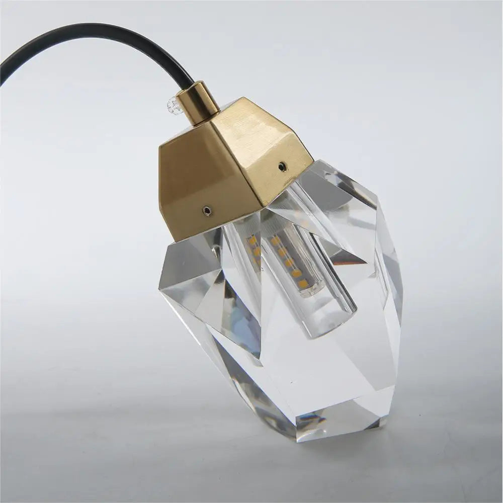 Modern Glass Wall Sconce Gold G9 Minimalist Bedroom Living Room