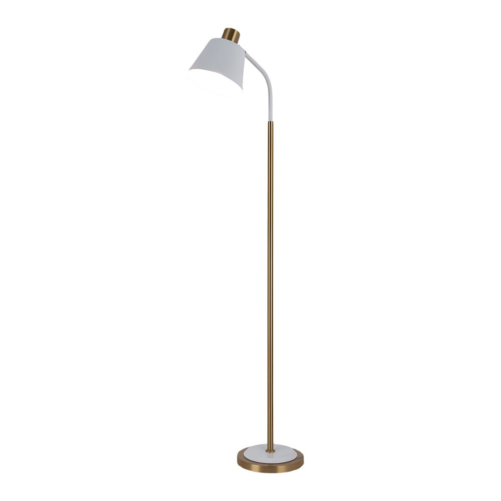 Floor Reading Lamp LED Rotatable Cone Shade 3 Color Temperature Metal Black Gold White Gold European Style 62 Inch Living Room Bedroom