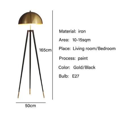 Mushroom Floor Lamp Luxury Tripod Bedside Floor Lamp