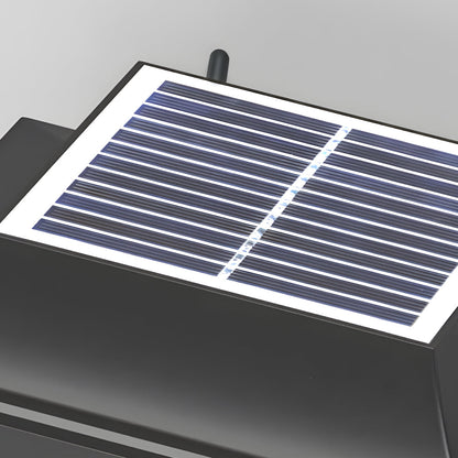 Square American Minimalist Outdoor Wall Sconce IP65 Solar/Hardwired E27