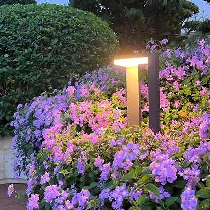 Linear Frame LED Pathway Light Black Aluminum 12W Geometric Outdoor Landscape 3 Heights