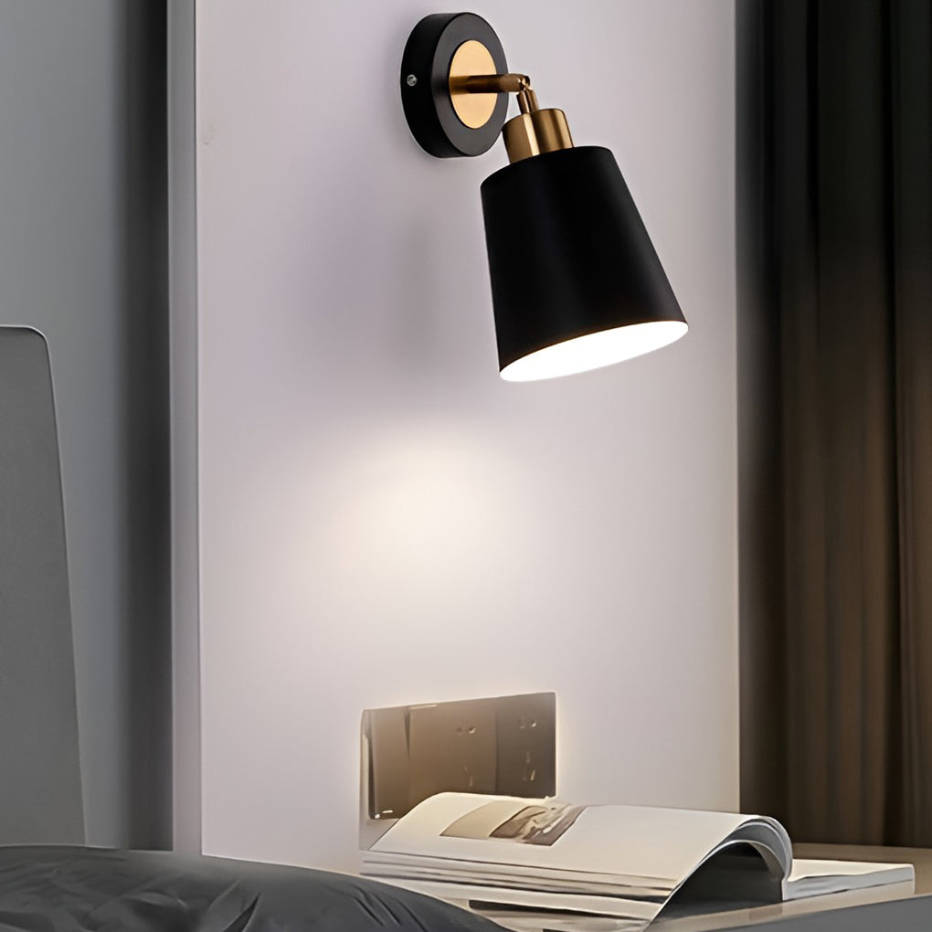 LED 3 Step Dimming Black Nordic Adjustable Wall Sconce