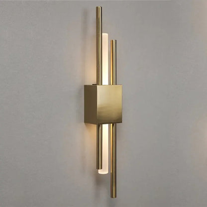 Modern Gold LED Wall Sconce Touch Dimmable Nordic Bedside Bedroom Left Right