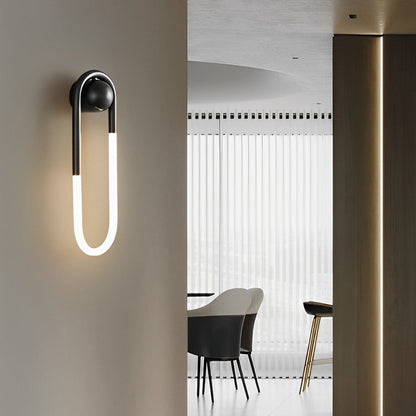 Modern Copper LED Wall Sconce – 3-Step Dimming Minimalist Vertical Wall Light