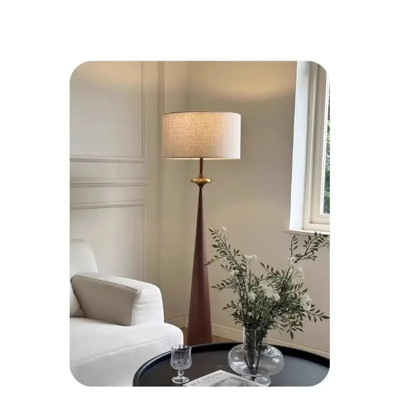 Wabi-Sabi Fabric Floor Lamp – Sculptural Standing Light