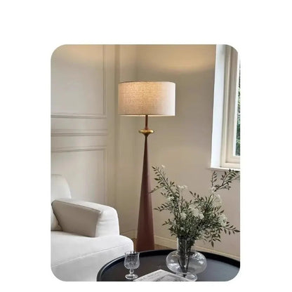 Wabi-Sabi Fabric Floor Lamp – Sculptural Standing Light