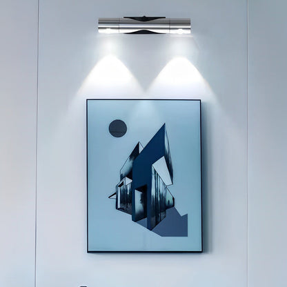 Adjustable Up Down LED Wall Washer Lamp Modern Cylindrical Staircase Hallway Living Room Black Silver
