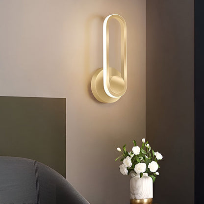 330° Rotatable Rounded Rectangular LED Wall Lamp — Modern Nordic Wall Sconce Lighting