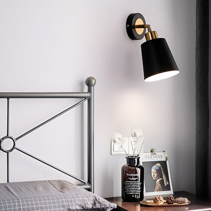 LED 3 Step Dimming Black Nordic Adjustable Wall Sconce