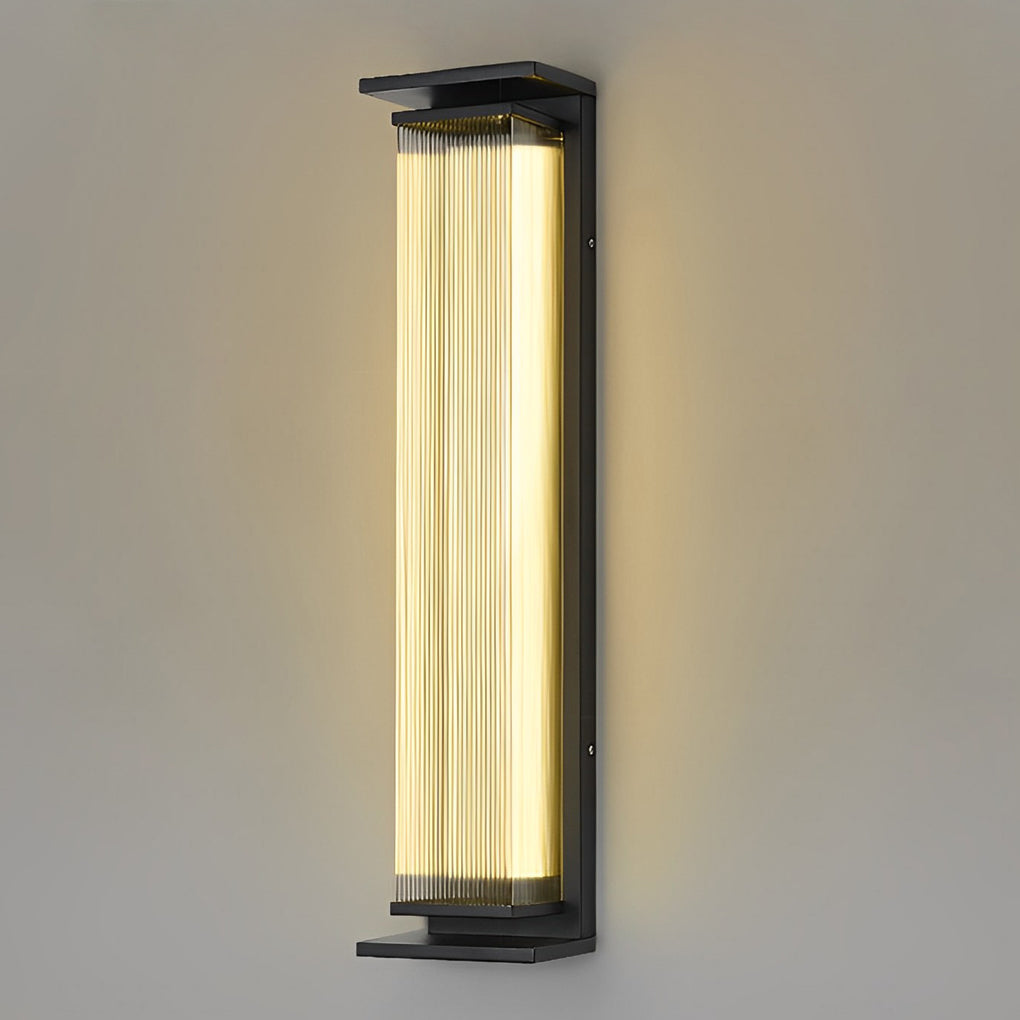 Modern Strip Outdoor Wall Sconce Stainless Steel LED 3 Sizes 3CCT
