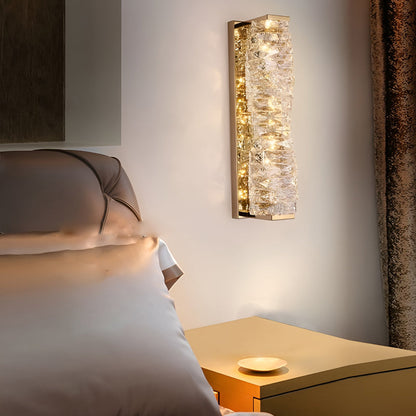 Creative Crystal Three-Step Dimming LED Wall Sconce — Modern Crystal Wall Light