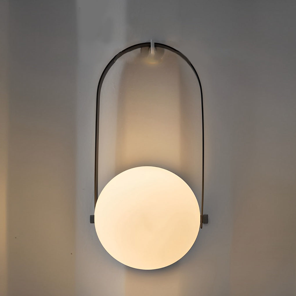 Modern Rechargeable LED Table Lamp Opal Globe Shape RGB Touch Dimmable Remote Control IP65 Black White 10 Inch