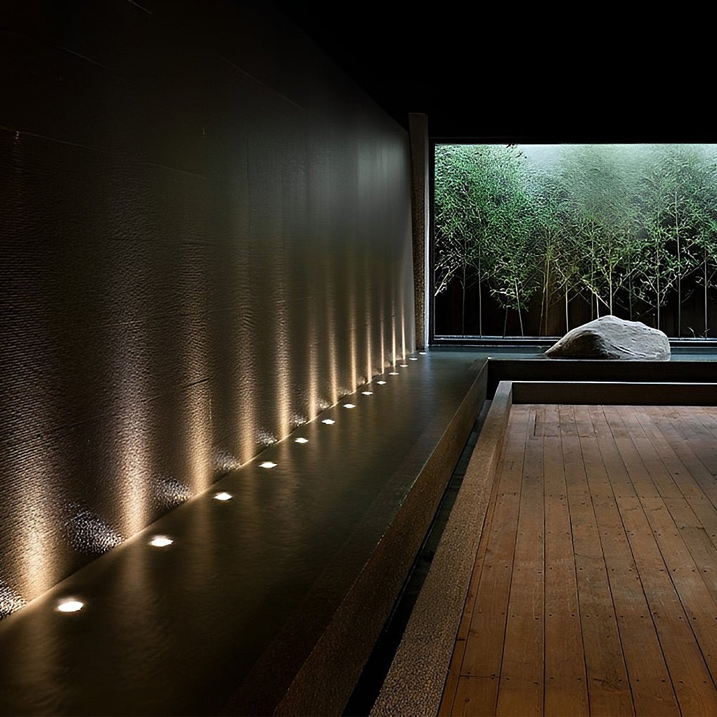 Hardwired LED Recessed In-Ground Well Light 1.5W White Stainless Steel IP67 Flush Mount Deck Step Walkway 3000K or 4500K