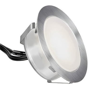 Hardwired LED Recessed In-Ground Well Light 1.5W White Stainless Steel IP67 Flush Mount Deck Step Walkway 3000K or 4500K