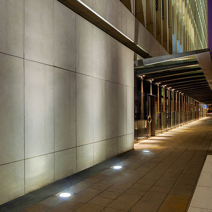 Hardwired LED Recessed In-Ground Well Light 1.5W White Stainless Steel IP67 Flush Mount Deck Step Walkway 3000K or 4500K