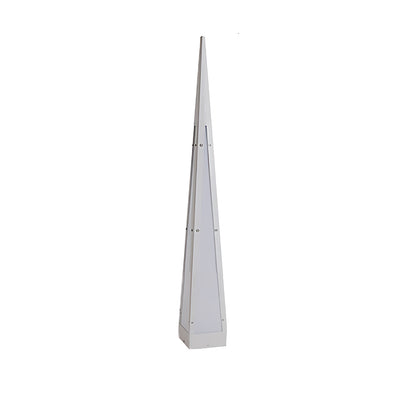Pyramid Stainless Steel PC LED Outdoor Floor Lamp IP54 USB Rechargeable 3000K