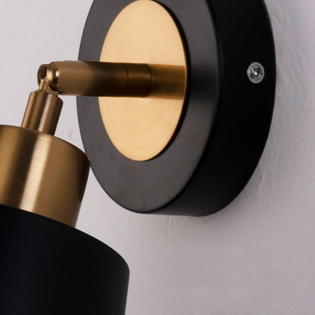 LED 3 Step Dimming Black Nordic Adjustable Wall Sconce