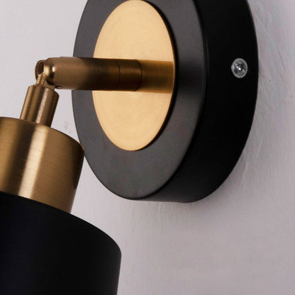 LED 3 Step Dimming Black Nordic Adjustable Wall Sconce