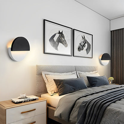 Modern Rotatable LED Wall Sconce 350° Adjustable Nordic Black Bedroom Hallway Living Room