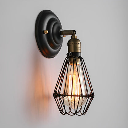 Adjustable Vintage Industrial Wall Sconce – Directional Iron Wall Lamp
