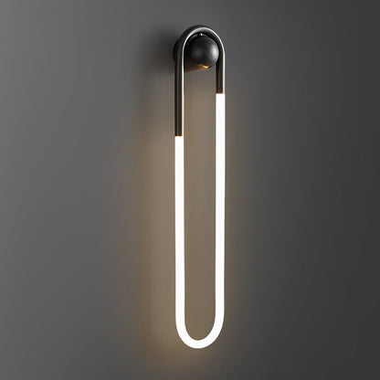 Modern Copper LED Wall Sconce – 3-Step Dimming Minimalist Vertical Wall Light