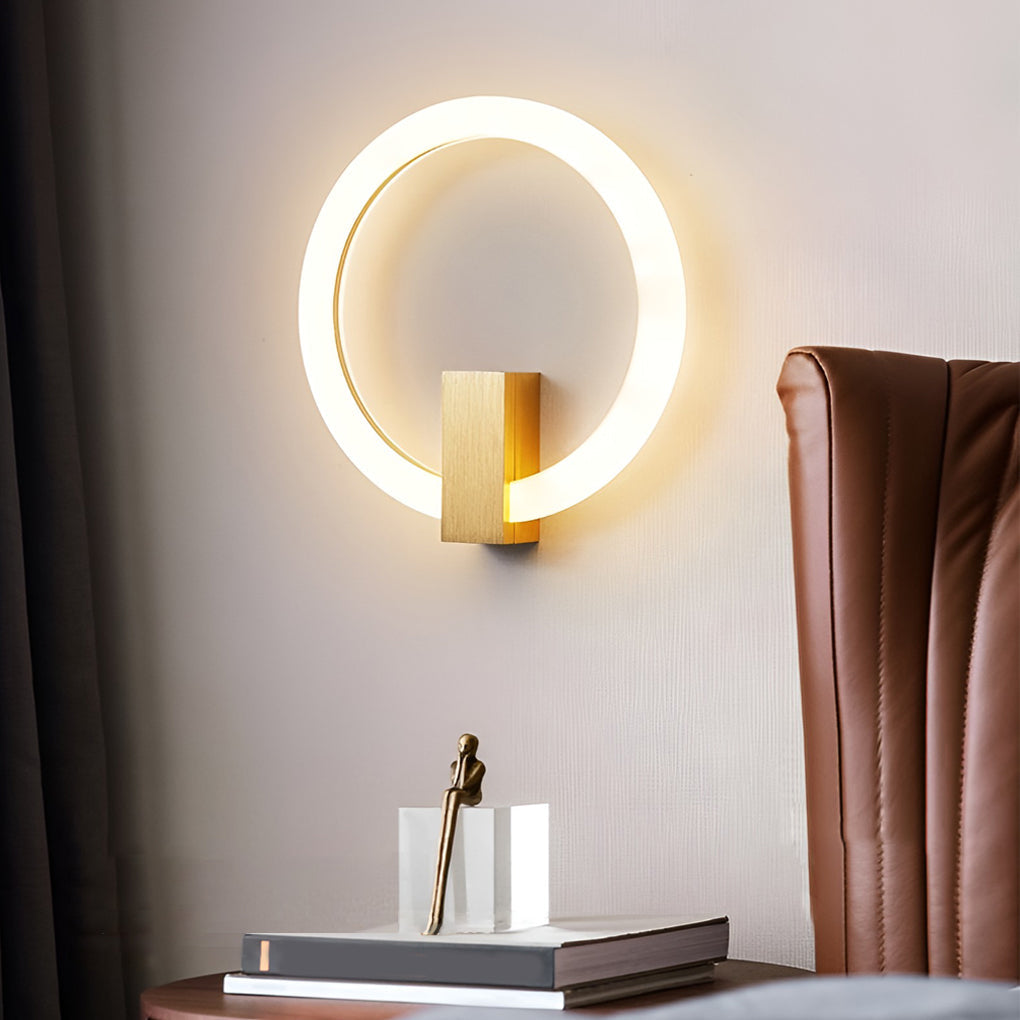 Circle Dimmable LED Modern Wall Sconce