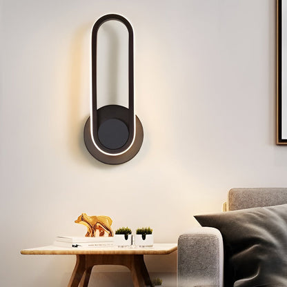 330° Rotatable Rounded Rectangular LED Wall Lamp — Modern Nordic Wall Sconce Lighting