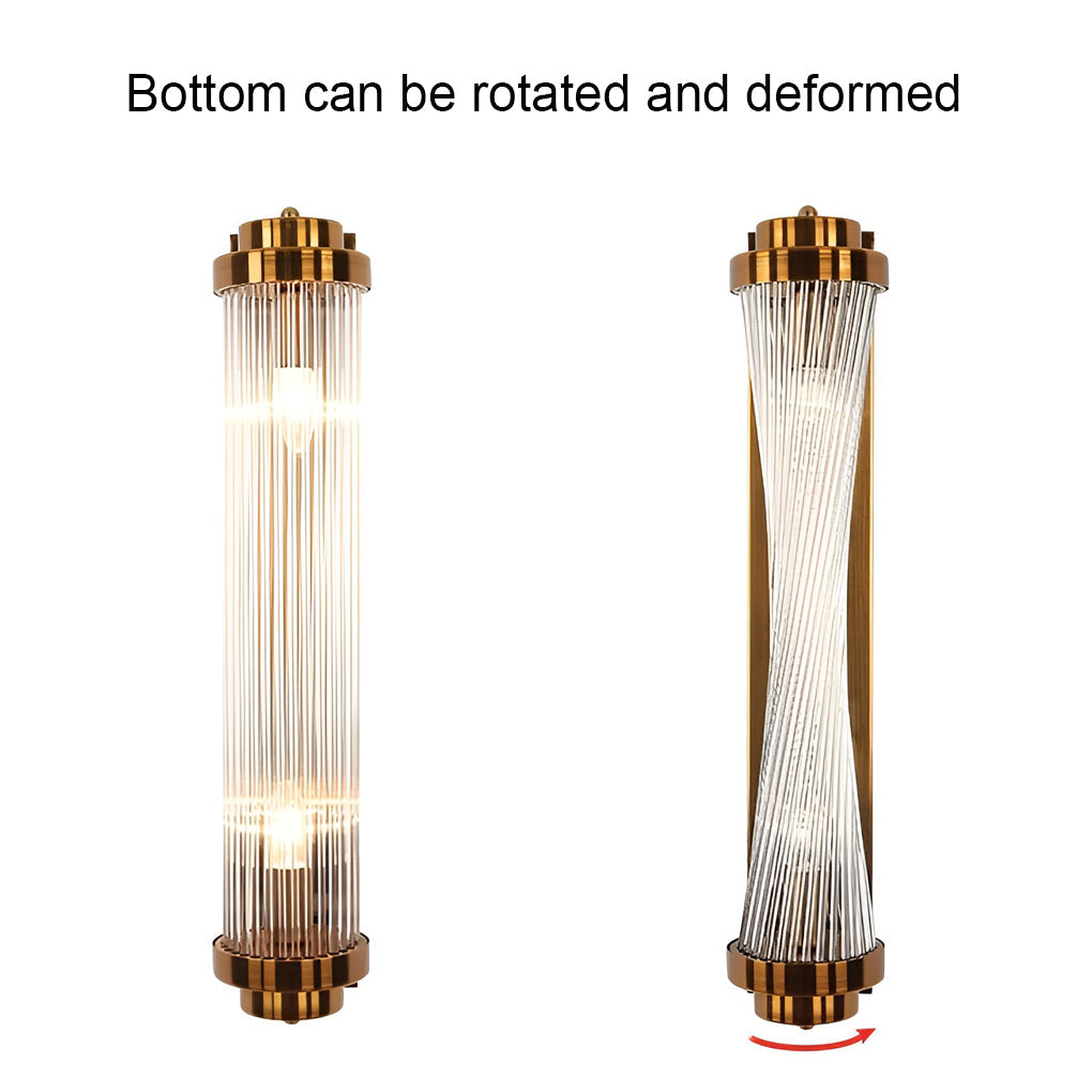 Adjustable Warm White LED Crystal Golden Nordic Wall Sconce