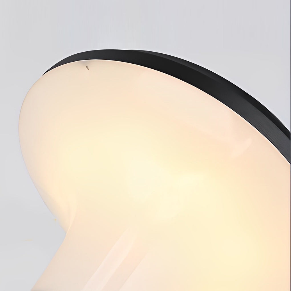 Modern Solar LED Outdoor Wall Sconce Round Flower Aluminum PC Shade IP65 2CCT Black Park Villa Garden