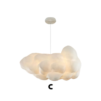 3D Cloud Fabric Pendant Light E26/E27 LED 2800LM 3000K White Pastel 7 Sizes Indoor